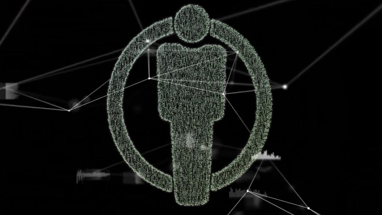 Digital personikon formad av datanätverksanslutningar