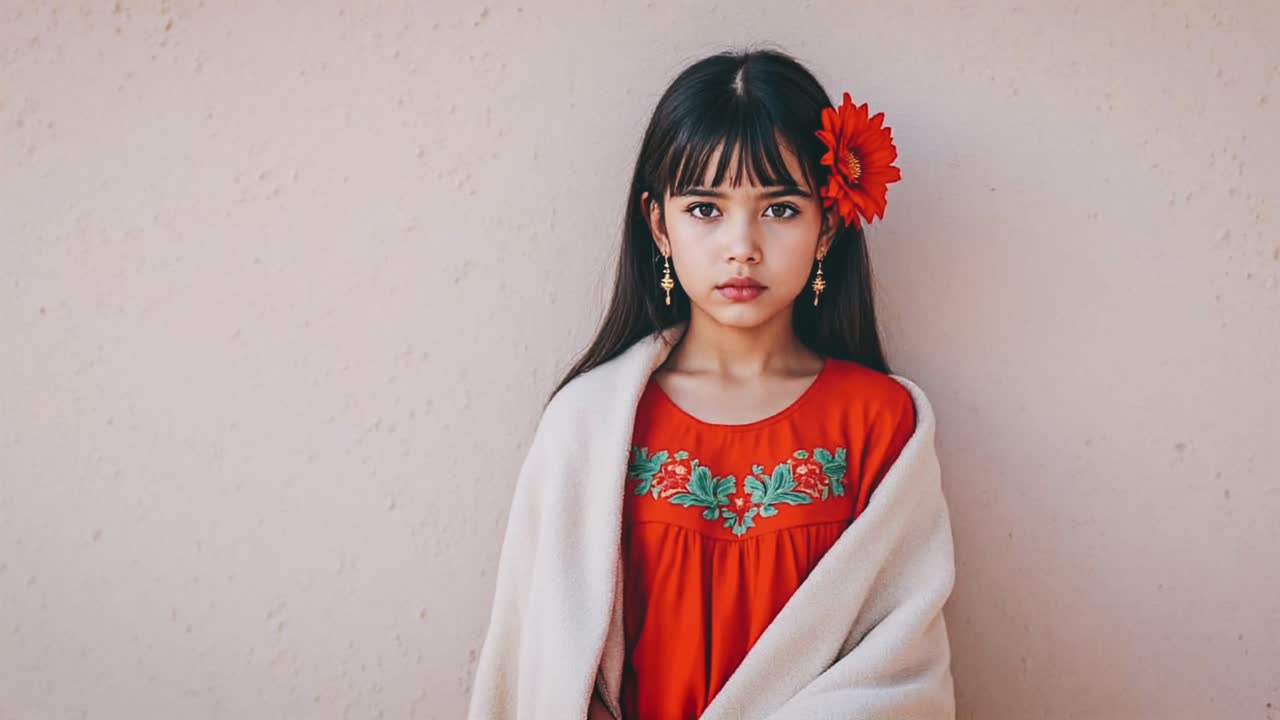 Young Girl in Traditional Dress