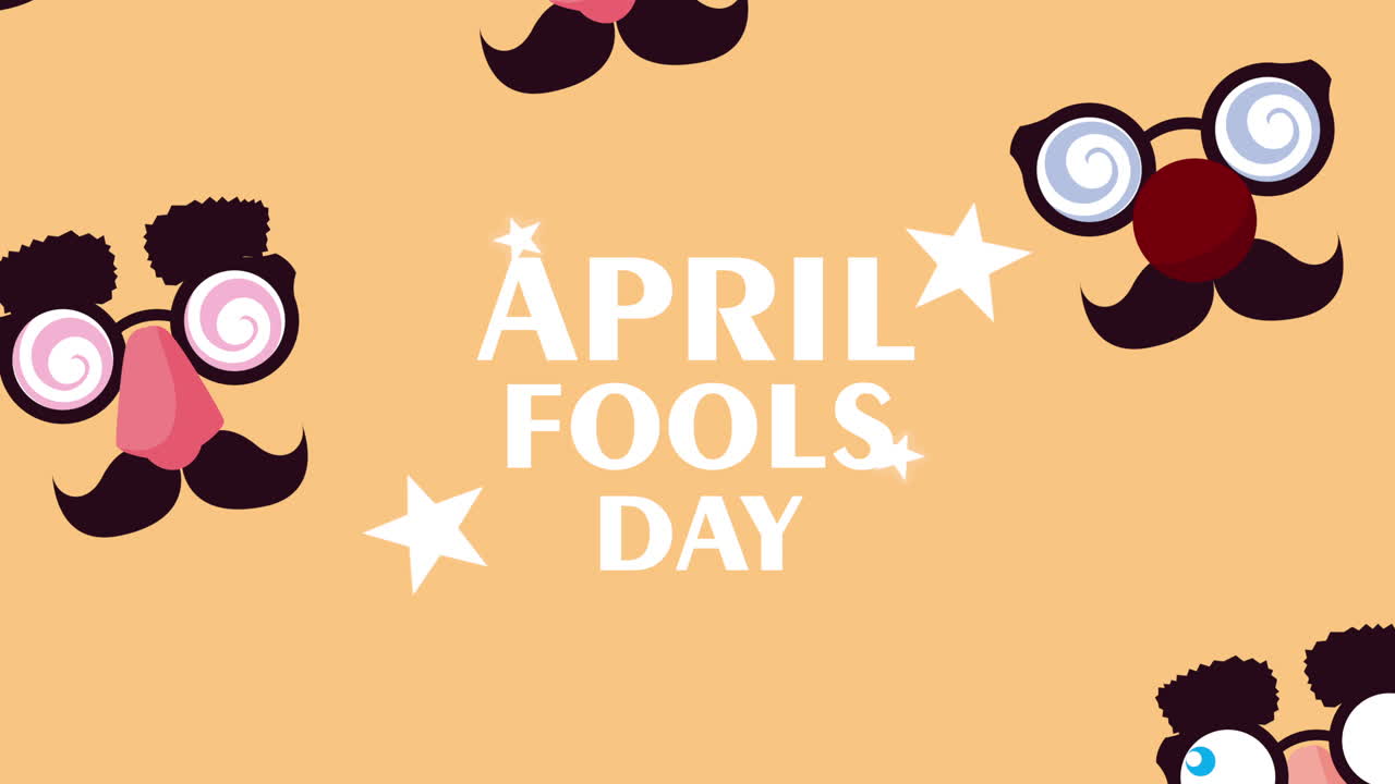 재미있는 마스크 패턴으로 4월 1일 글자