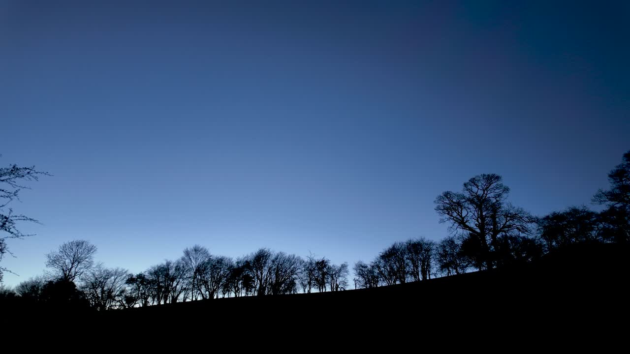 Showing a twilight evening skies timelapse capturing the transition from day to night The dusk