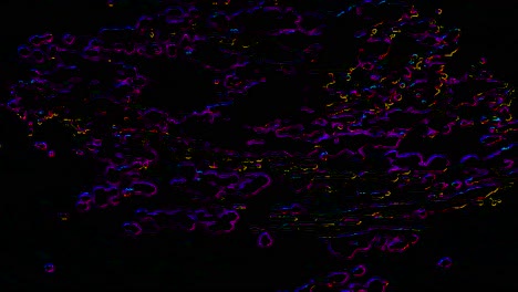 efecto especial de ondas de agua, interesantes impactos visuales químicos y de vanguardia.