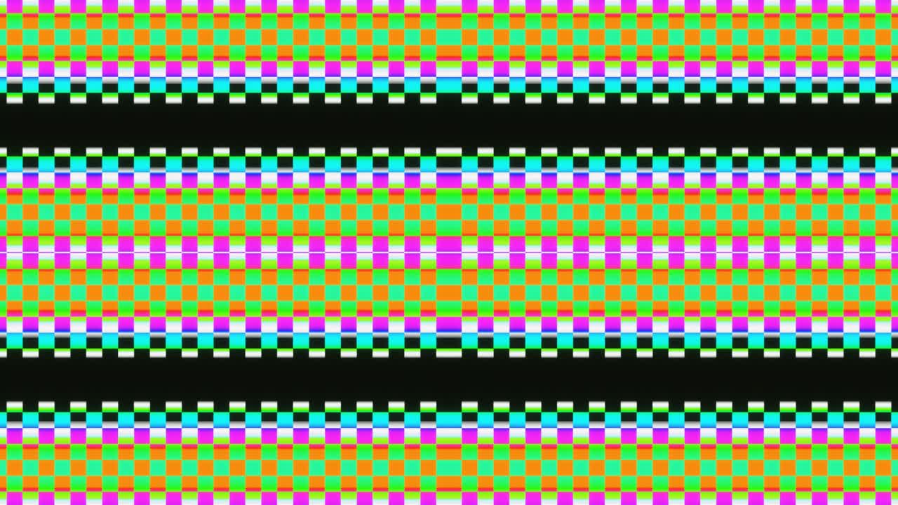 추상적인 픽셀 다채로운 선 vj 루프