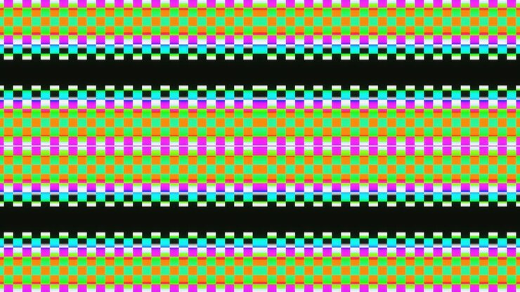 Linee pixel astratte multicolori Loop VJ