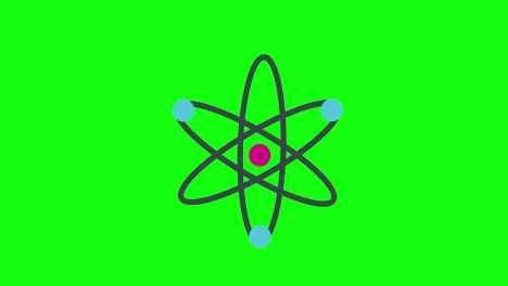 atom-molecular-chemistry-or-physic-icon-concept-loop-animation-video-with-alpha-channel