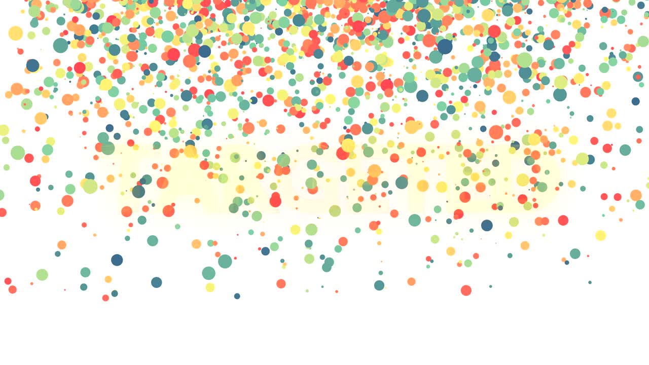 Targeted Text with Particle Colorful Background