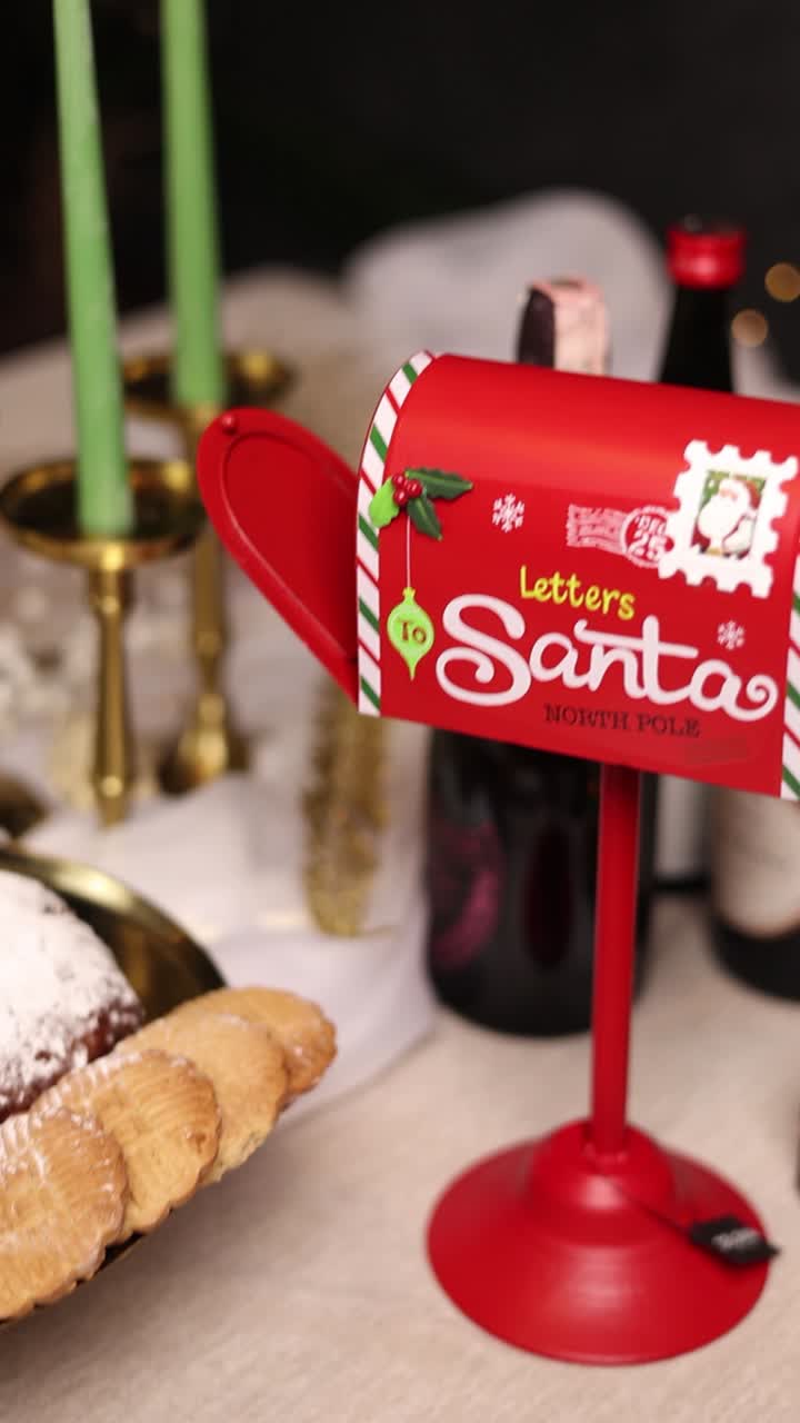 decoración del buzón de navidad