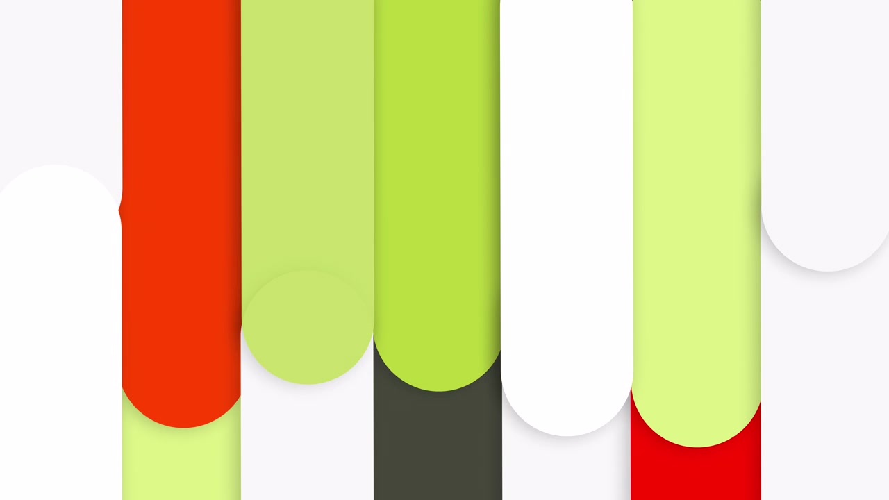 Loop continuo di forme astratte colorate che si muovono su e giù