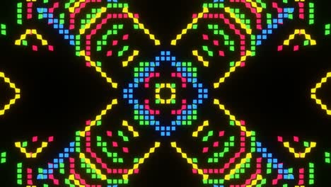 animación de bucle de vj del mosaico de píxeles ver27