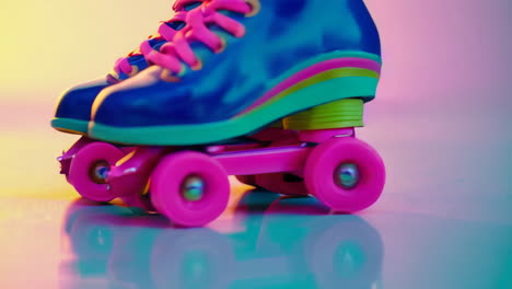 colorful retro roller skates