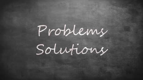 Problems and Solutions words on board