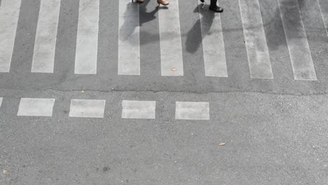 shadow of people walking on pedestrian walking