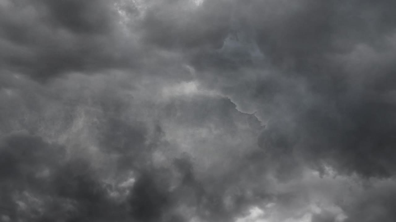 A Spring Thunderstorm at dark sky
