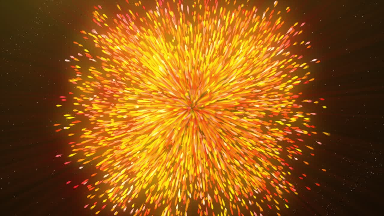 abstracto oro y rojo explosión de luz