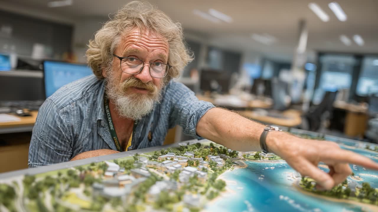 Detailed Exploration of a Coastal Model: A Passionate Discussion on Urban Planning and Development in a Collaborative Workspace Environment