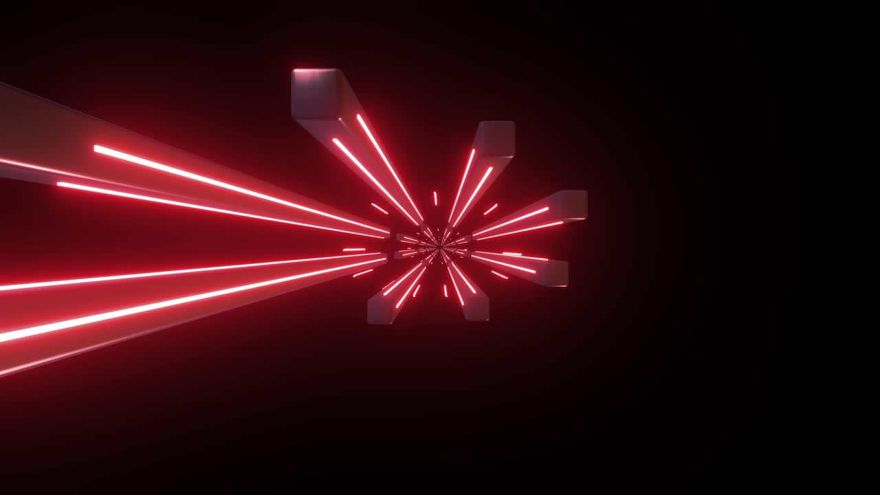 추상적인 네온 터널