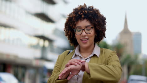 check time, morning and a woman in commute