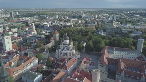 tallinn the beautiful capital of the baltic state estonia from above