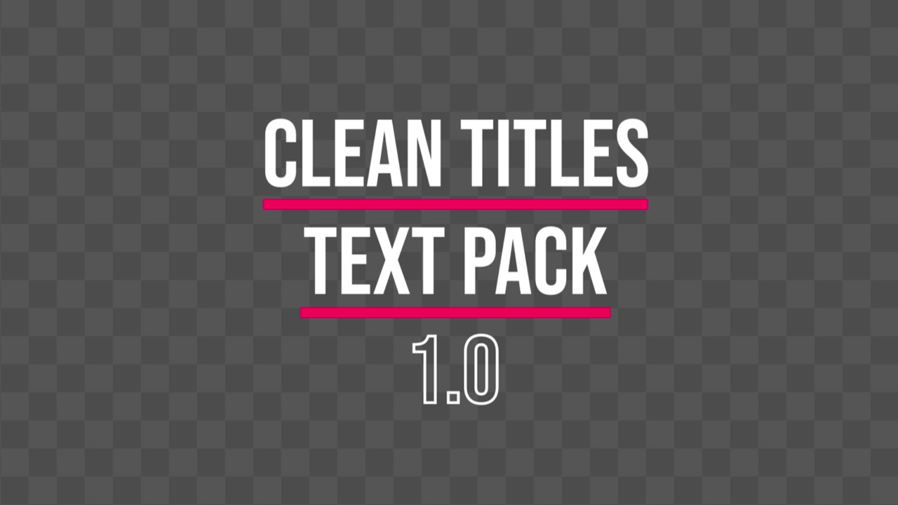 Clean Text Titles 10
Adobe Premiere Pro 2023
Resolution 3840×2160