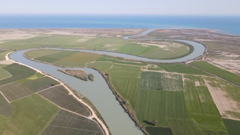 delta river overhead view