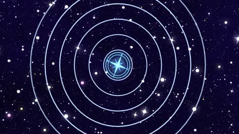 propagating waves on the background of the starry sky