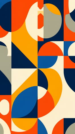 Vibrant Abstract Geometric Shapes Pattern