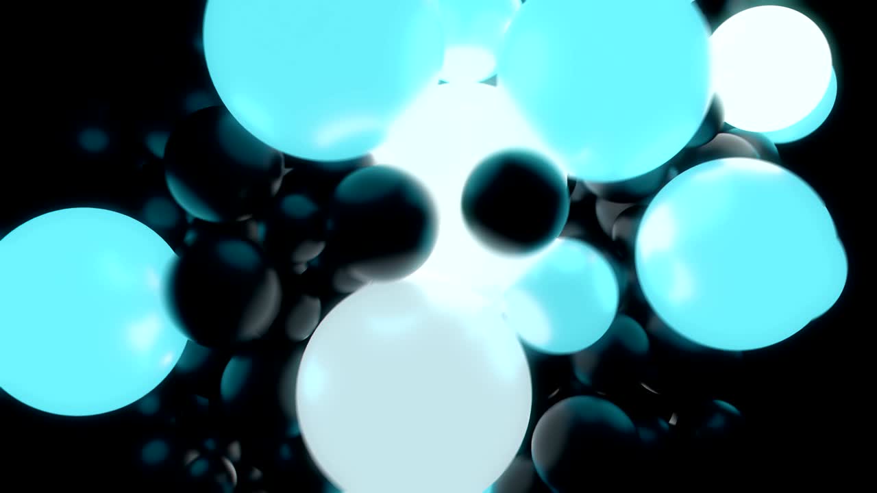 Abstract Glowing Spheres.