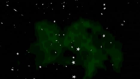 Animation-of-christmas-stars-falling-over-black-background