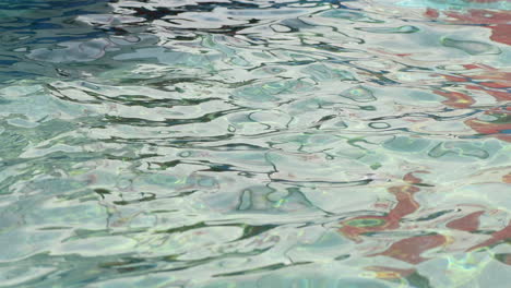 water caustics, surface of swimming pool water as abstract background