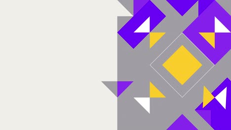 plantilla de arte abstracto con elemento geométrico en video 4k.