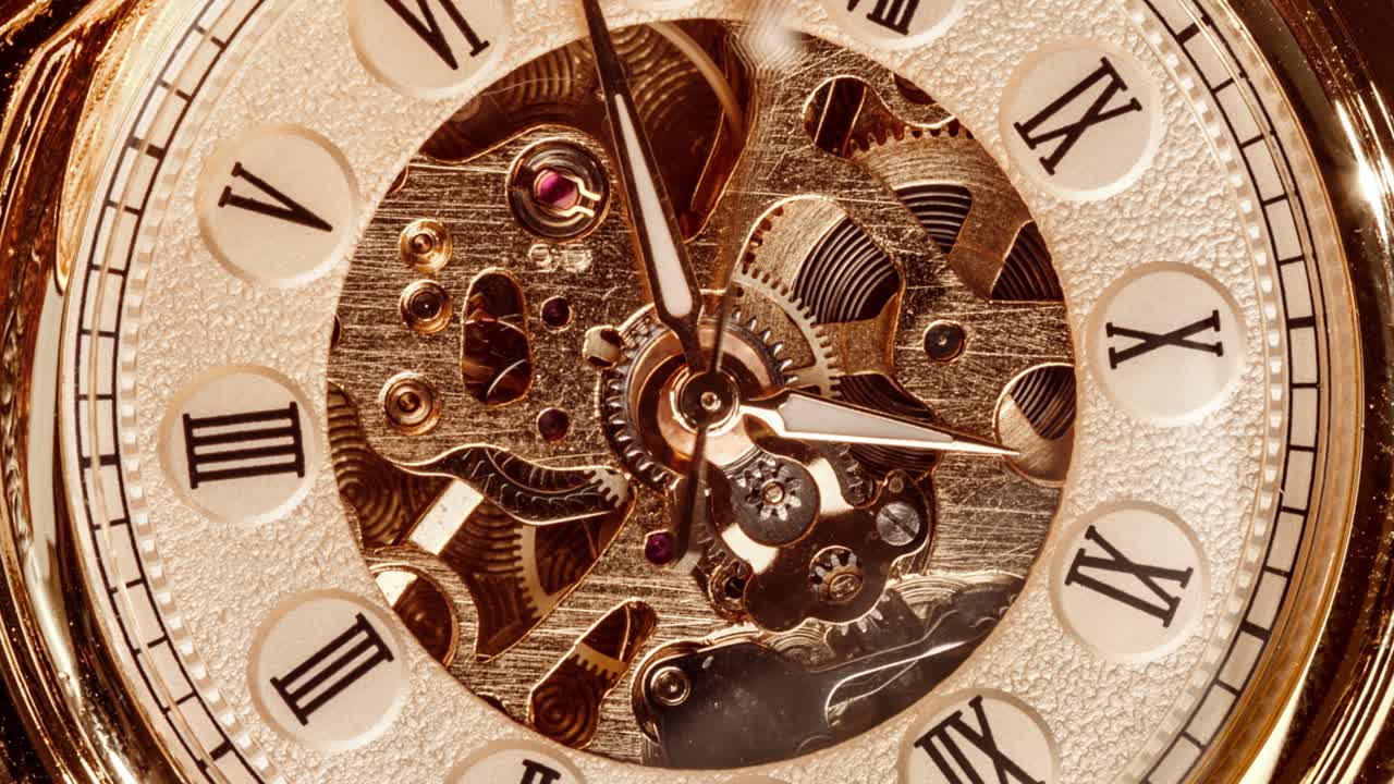 螺旋時計の時間の流れ