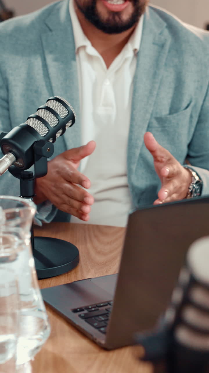 Grabación de la sesión de podcast