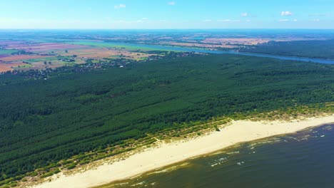 4K-Aerial-view-top-view-drone-move-Beautiful-topical-beach-with-white-sand