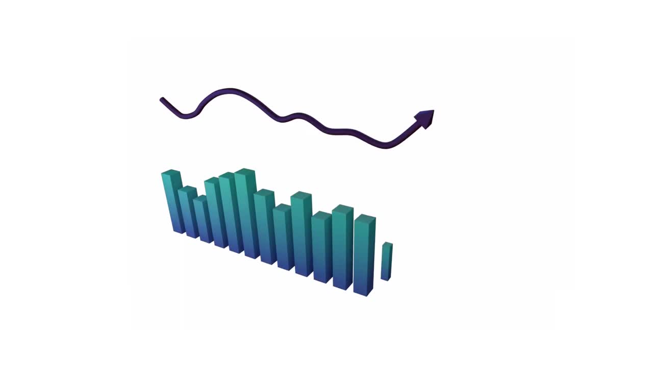 Chart showing changing statistics