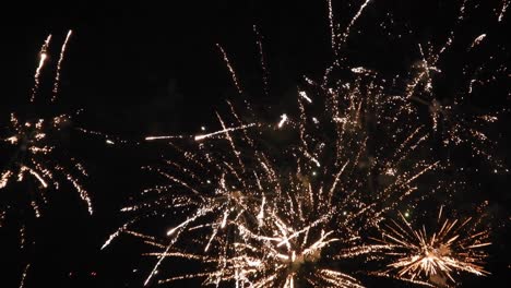 celebración de fuegos artificiales de fin de año