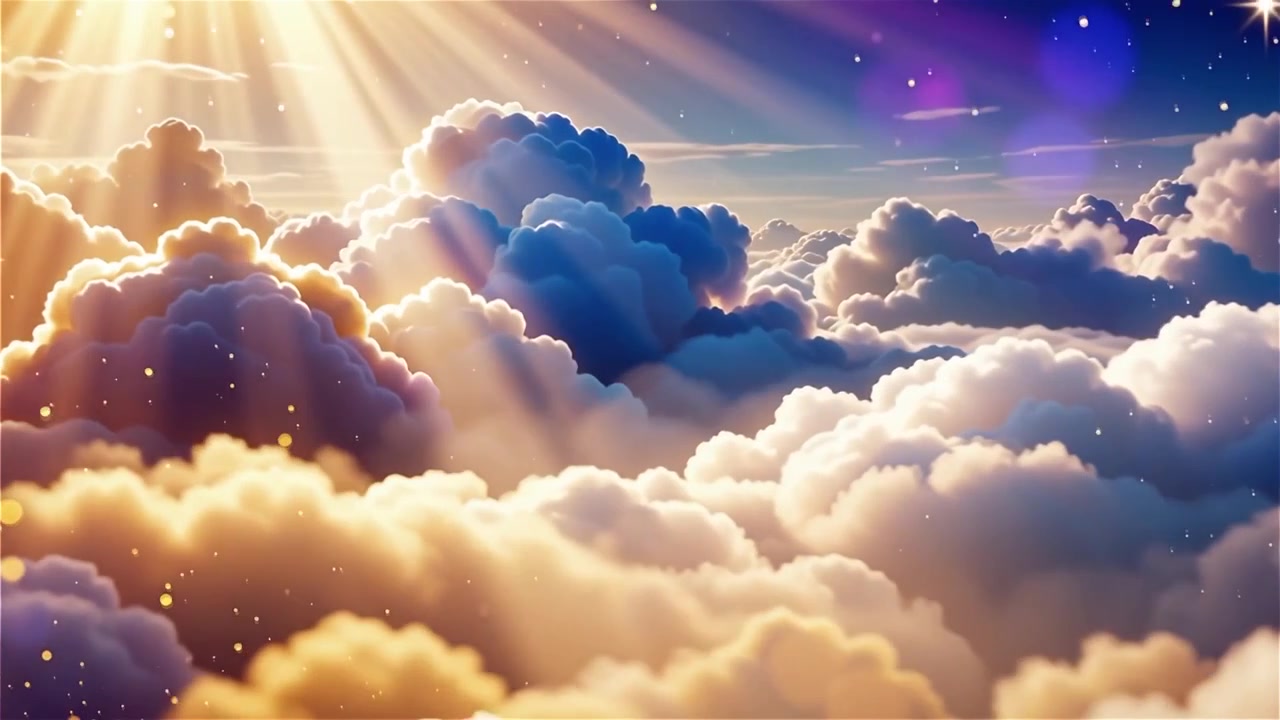Sfondo di Adorazione Cristiana con Luce Celeste
