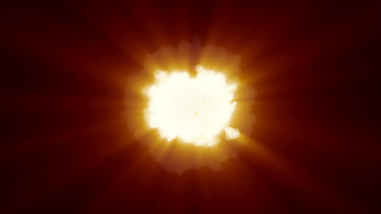 explosión bomba efecto humo animación 4k