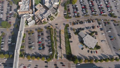 Aerial-of-the-Memorial-City-Mall-area-in-Houston,-Texas