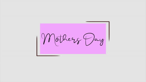 celebrar a mamá con la letra de corazón el día de la madre en un fondo rosa