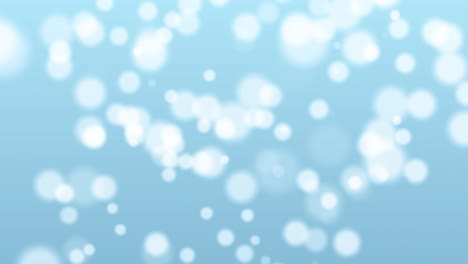 partículas brillantes con fondo azul, renderización en 3d.