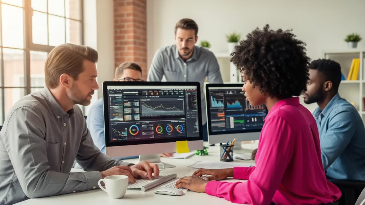 Team Collaboration at Workspace: An In-Depth Analysis of Data Trends and Metrics with Multiple Monitors in a Modern Office Environment