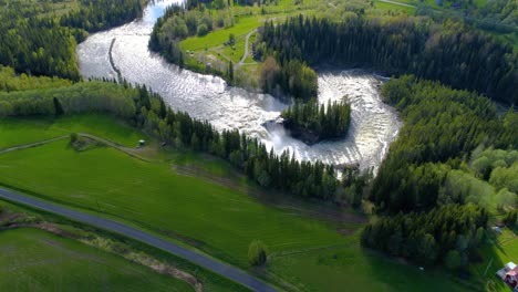 ristafallet waterfall in the western part of jamtland is listed as one of the most beautiful waterfalls in sweden.