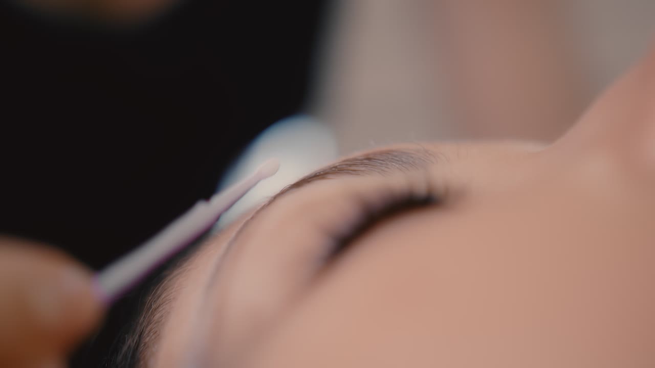 Eyebrow Treatment at a Beauty Salon