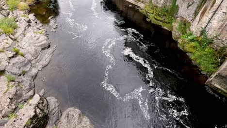 a serene stream flowing through rocky terrain