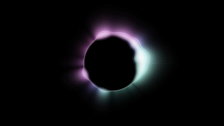 Sound wave circle with Colorful of energy ball abstract backgrounds, Motion graphic