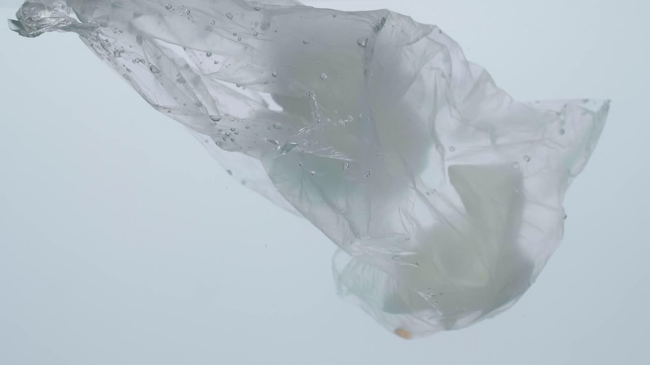 물 속 의 플라스틱 가방