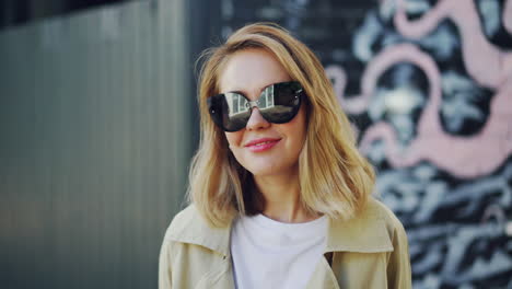 stylish woman in a trench coat