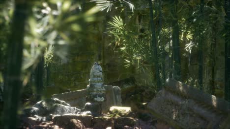 ruins of famous temple in cambodian angkor wat area