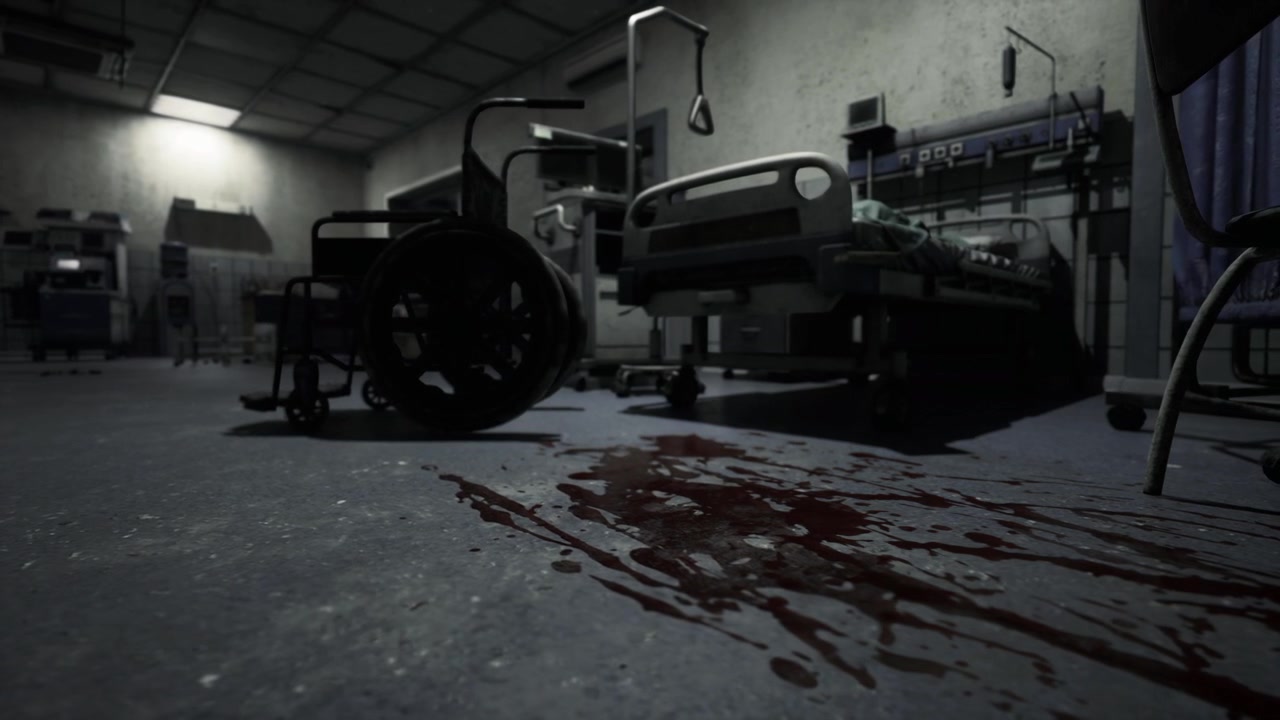 Disturbing scene of bloodshed in surgical theater depicting aftermath