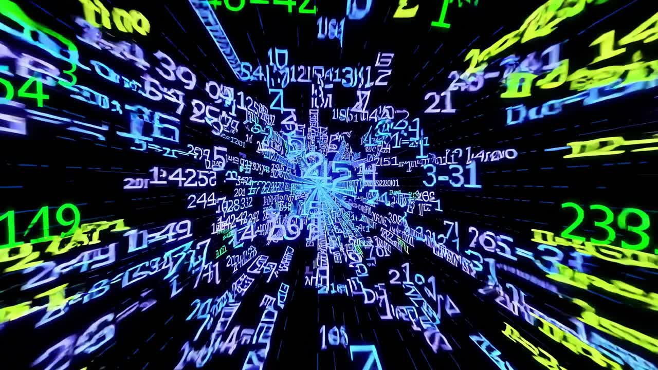 túnel de datos digitales abstractos