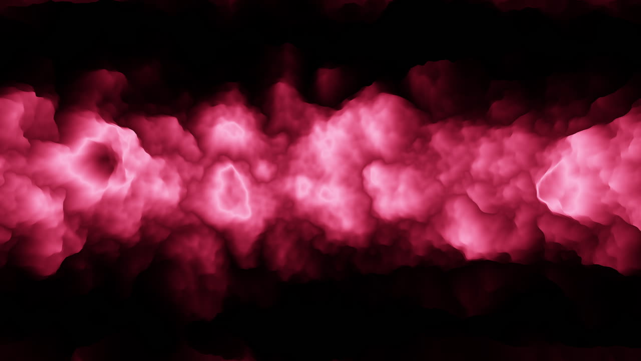 patrón de ondas rojas futuristas y místicas en degradado negro